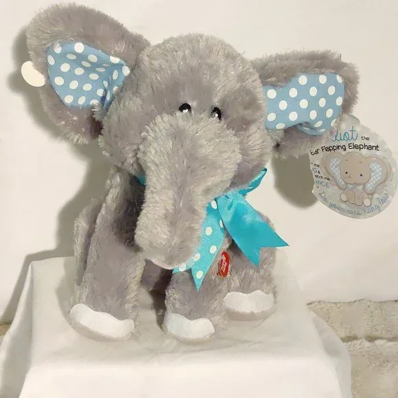 Toy elephant deals with flapping ears